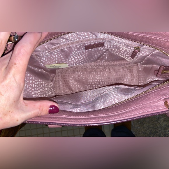 Kate Spade Mauve Satchel with Tassel - Picture 3 of 3